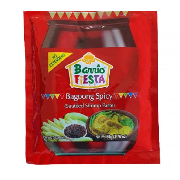

Barrio Bagoong Spicy Barrio Fiesta Sauteed Shrimp Cocolan Sambal original Halal Filipina Per Sachet
