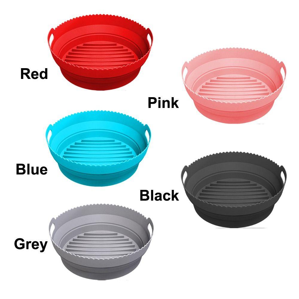 Preva Panci Silikon Bulat Lipat Lembut Reusable Pizza Plate AirFryer Aksesoris Baking Basket