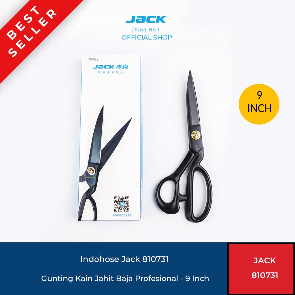 

Jack 810731 Gunting Kain Jahit Baja Profesional - 9 Inch
