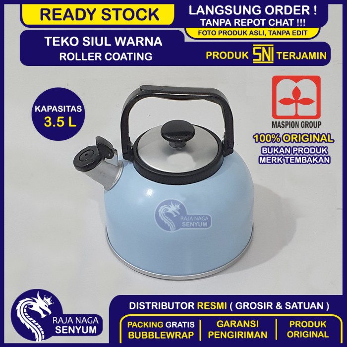 TEKO SIUL CERET BUNYI 3,5 LITER WHISTLING KETTLE RIGOLETTO MIKADO
