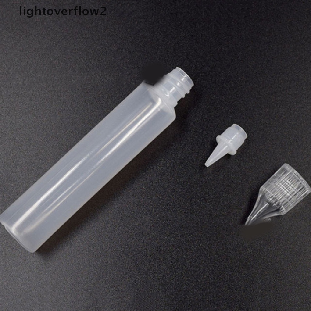 (lightoverflow2) Botol Plastik pe 15ml 30ml 10ml portable Untuk Minyak (ID)