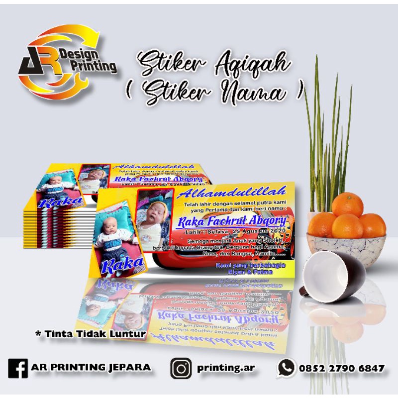 

Label Nama Tasyakuran aqiqah