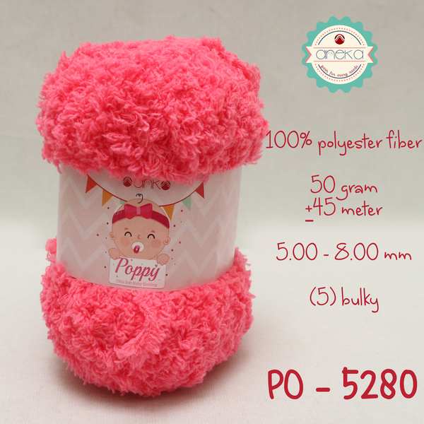 Benang Rajut Handuk Poppy / Towel Yarn - 5280