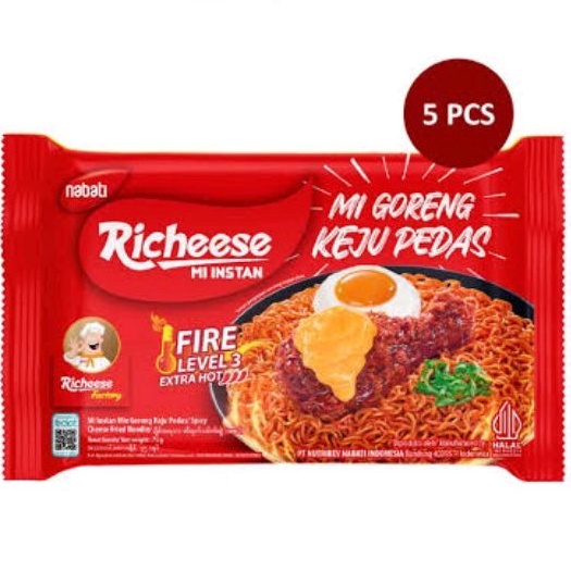 

Richeese Mie Goreng Pedas Lv3 5pcs