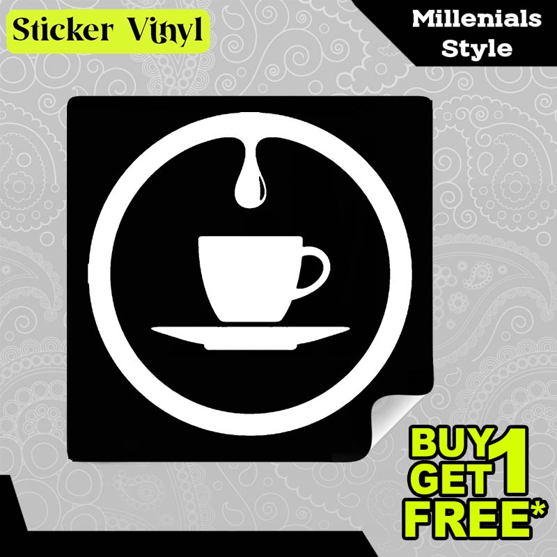 

Stiker Sticker Coffee Life Gambar Unik Desain Keren dan Kekinian Aesthetic Bahan Vinyl Satuan Anti Air