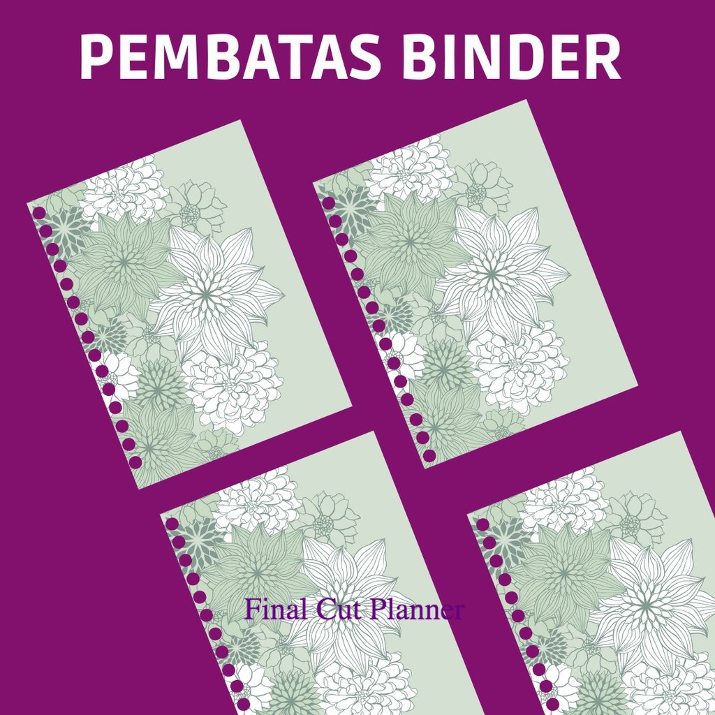 

Binder Divider - Pembatas Binder Aesthetic 013 By Monologprojects .