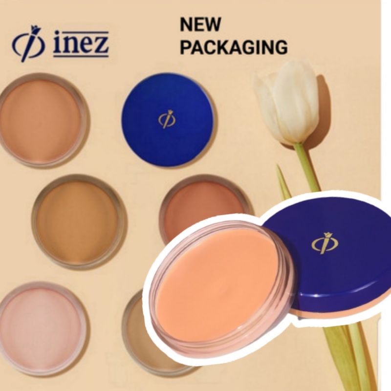 INEZ COLOUR CONTOUR PLUS CORRECTING CREAM/FOUNDATION INEZ PADAT