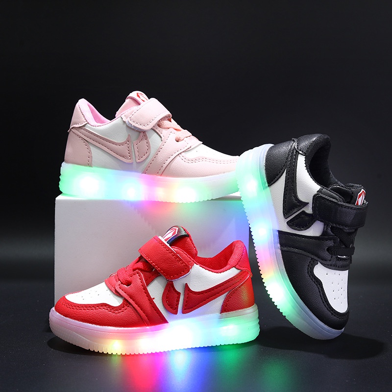 [Tokobig] Jeje LED Sepatu Anak Sport Sneaker Anak Ukuran 21-30 Usia 1-5 Tahun