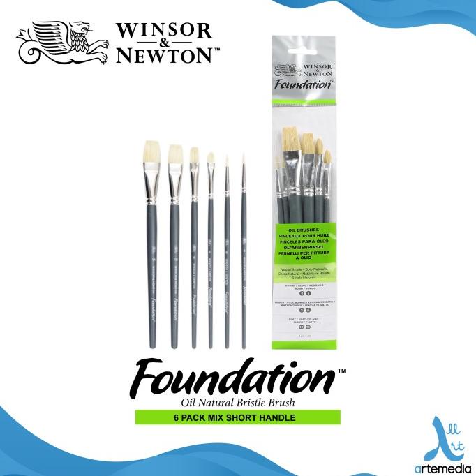 

Kuas Lukis Winsor & Newton Foundation Set 6 Mix Bristle Brush SH Non COD