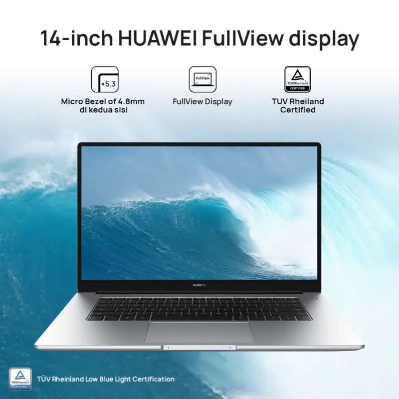 HUAWEI MATEBOOK D14 INTEL CORE I3 RAM 8/256 GB GARANSI RESMI HUAWEI TERMURAH