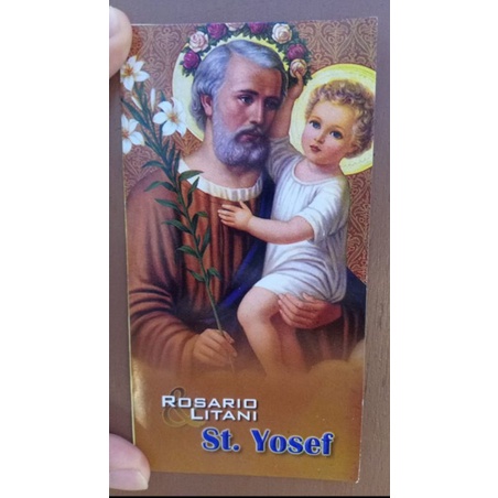 Lembar Doa Santo Yosef - Rosario Litani Santo Yosep - Kartu Doa Santo Yosef
