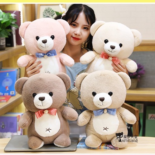 Boneka Teddy Bear Lucu  Bahan Plush