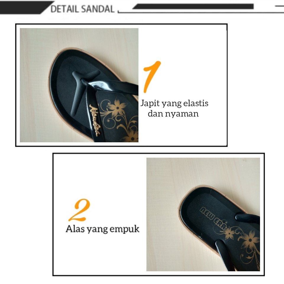 gos NEW ERA LB E 12017 SANDAL Japit Cewek Santai 37/40 Murah