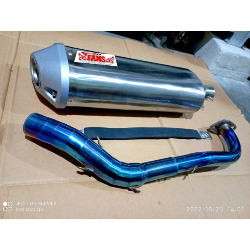 KNALPOT RACING STANDAR INLET 38 MM NMAX OLD155 AEROX155 BEAT MIO SCOOPY SUZUKI NEX ADV150 VARIO150 P