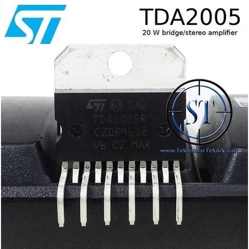 TDA 2005 Genuine ( 20 Stereo IC Amplifier ) ST Asli Kualitas Bagus IC TDA2005