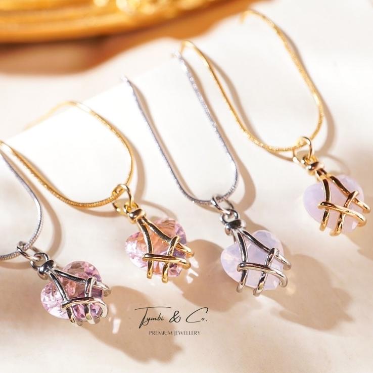 New Sale Tymbi&Co-Barbie Diamond Castle Necklace Gold & Silver