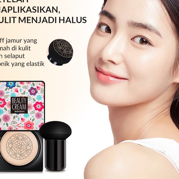 KODE-XS28 【BPOM】BIOAQUA bb cushion whitening Beauty cream air cushion  foundation Oil-control Presse