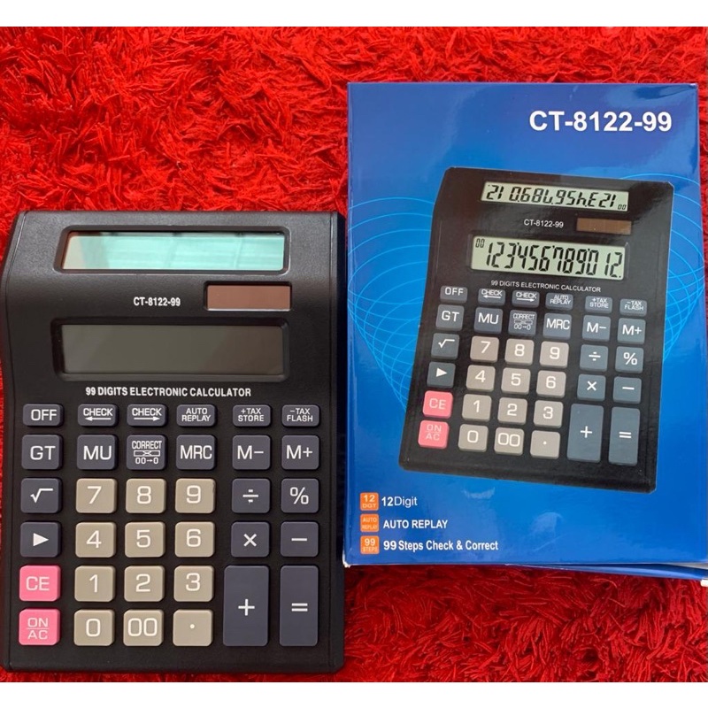 

Kalkulator Dagang CT-8122-99 Untuk Jualan 2 Layar Screen Display