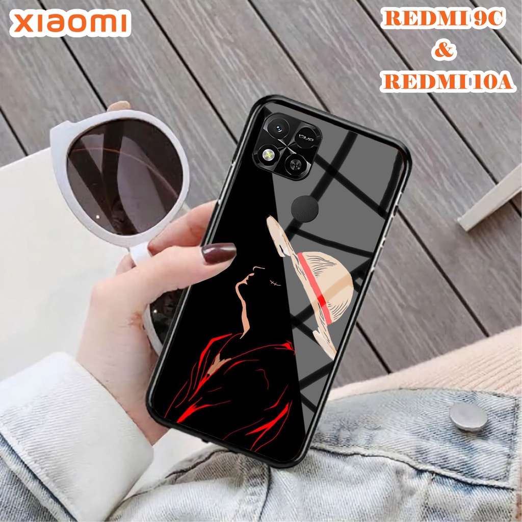Softcase Glass Kaca REDMI 10A & REDMI 9C - Case Handphone REDMI 10A & REDMI 9C [T53].