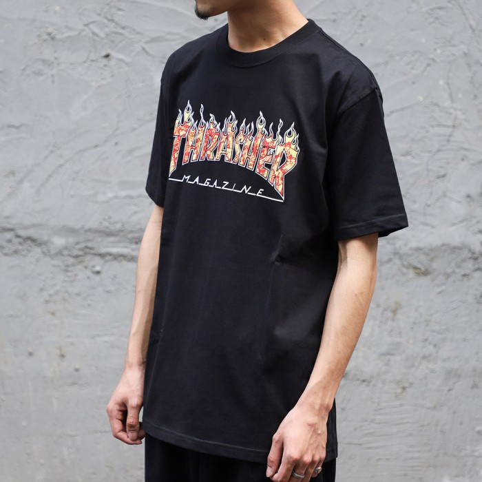 Thrasherrr Japan Flame CNY Tee