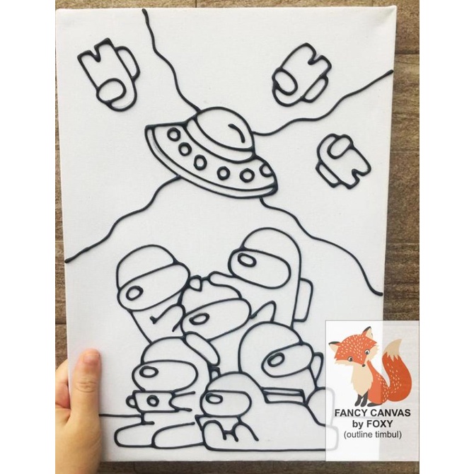 

kanvas lukis anak gambar AMONG US - 2