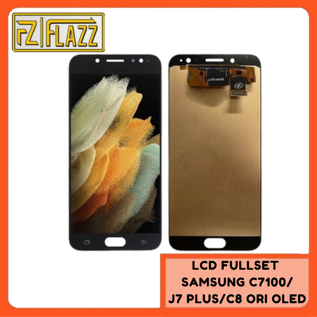 LCD TOUCHSCREEN SAMSUNG C7100/J7 PLUS/C8 ORI OLED BLACK GOLD WHITE FULLSET