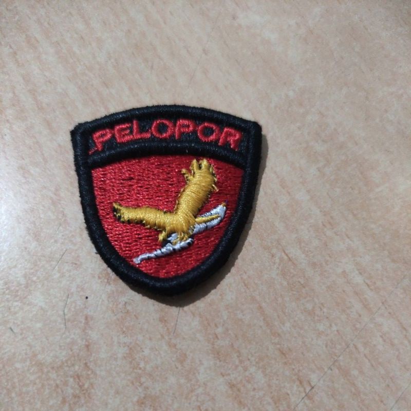 Bordir Pin pelopor Brimob Bordir timbul