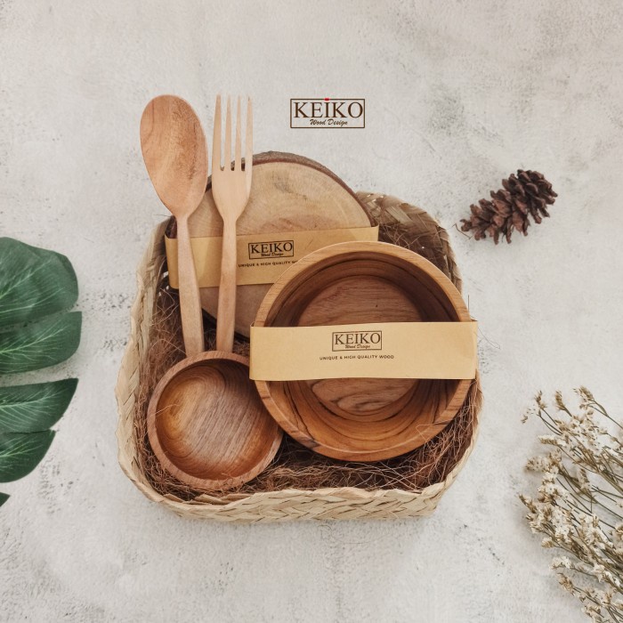 

[COD] Mata segar Set Hampers - Sendok mahoni