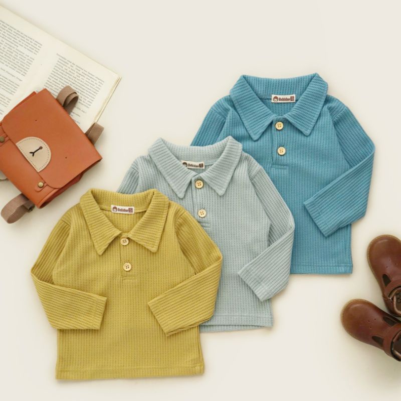 HARRY Atasan Kemeja Baju Berkerah Anak Laki - Laki