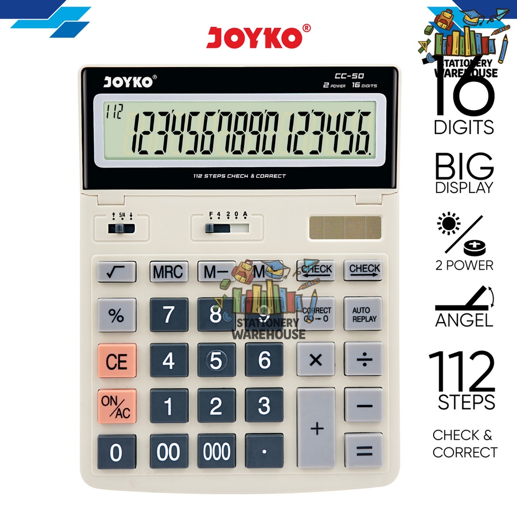 

Calculator Kalkulator Joyko CC-50 16 Digits
