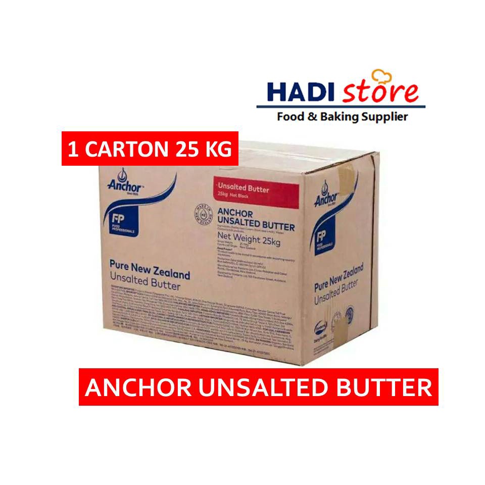 

ANCHOR UNSALTED BUTTER 25 KG 25KG BULK DUS