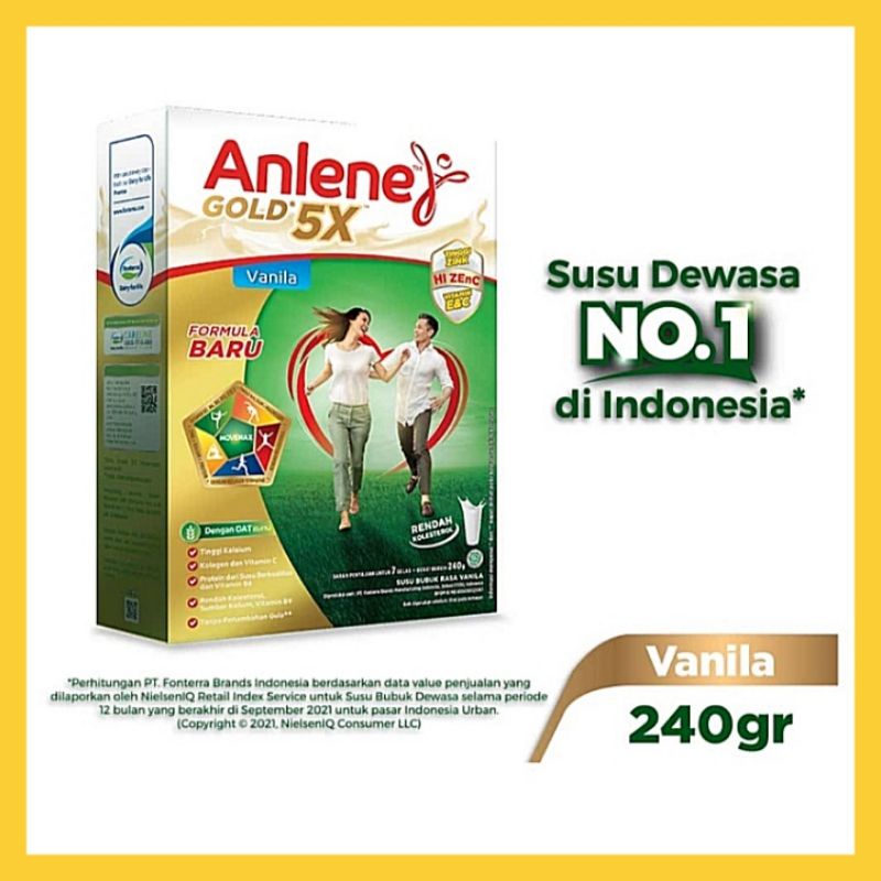 

Susu Anlene Gold Vanila 240g