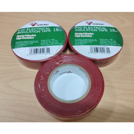 Lem Listrik Isolasi listrik Vinyl Electrical Tape GONGNIU