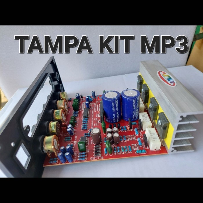 KIT POWER AMPLIFIER SPEAKER AKTIF STEREO KARAOKE MIC MP3 BLUETOOTH - TAMPA MP3