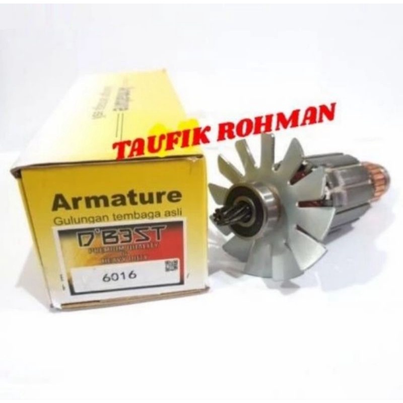 ARMATUR ANGKER ROTOR GULUNGAN DINAMO MESIN BOR MAKITA TIPE 6016