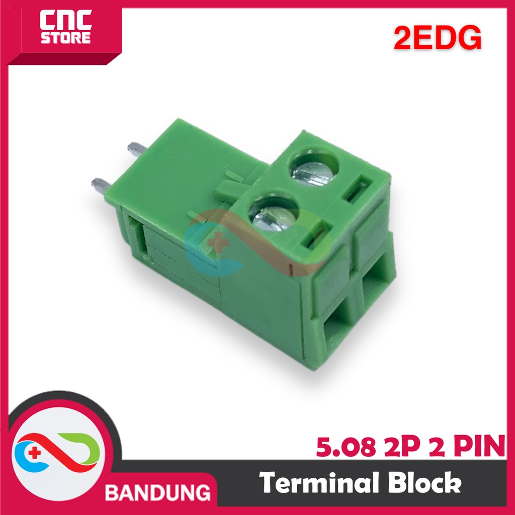 TERMINAL BLOCK 2EDG 5.08 2P 2 PIN GREEN