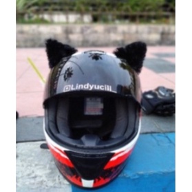 ✨Trend✔️ Nekomimi helmet motorcycle kuping kucing helm accesories decoration modification cat ears c