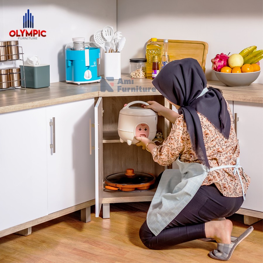 kitchen set rak bawah rak dapur bawah rak sudut KBS MILLE OLYMPIC