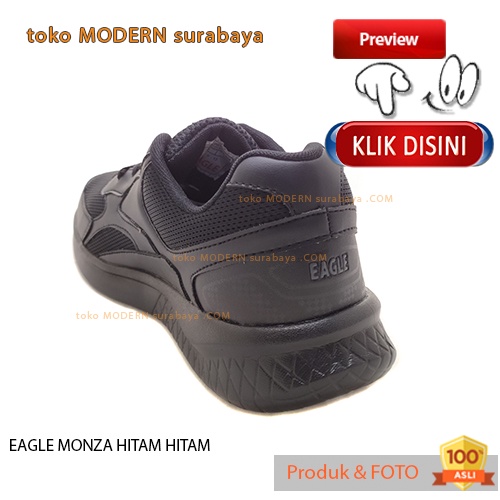 UKURAN JUMBO Sepatu pria sepatu sekolah casual sneakers tali EAGLE MONZA