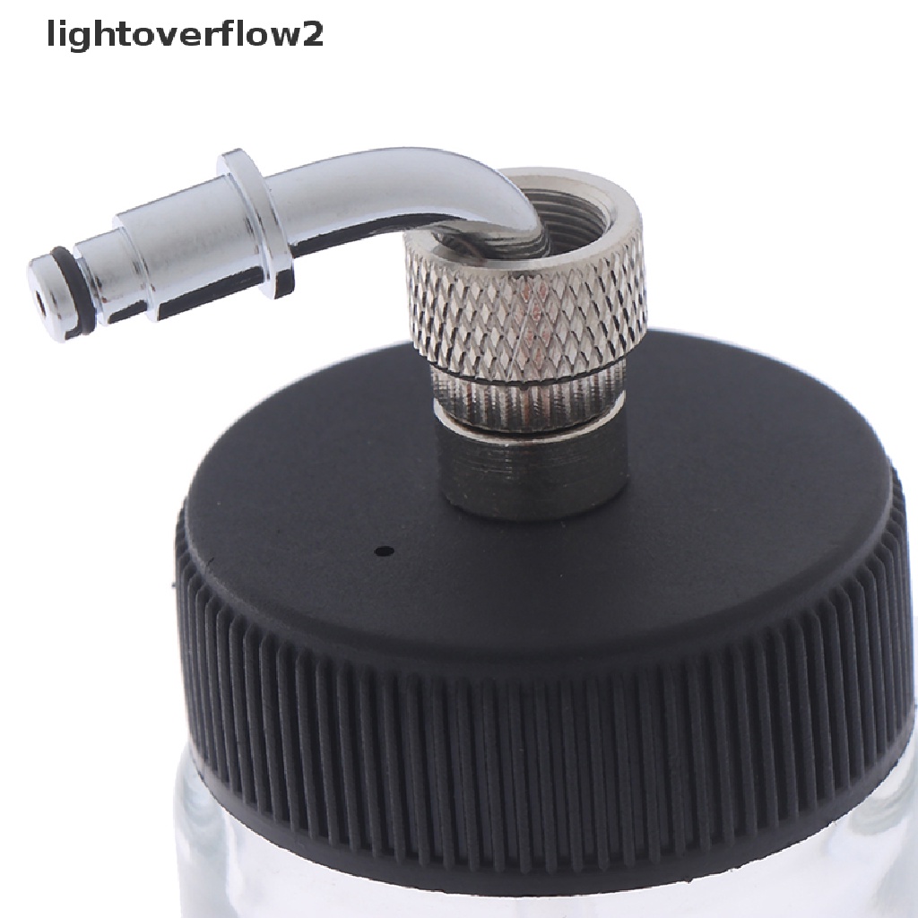 (lightoverflow2) Botol Kaca Airbrush 22CC Dengan Tutup Hisap Untuk Nail Art (ID)