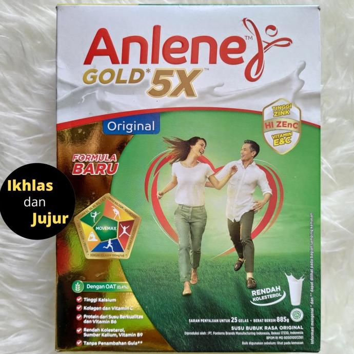 

[ COD ] Anlene Gold Plus 5X 885 Gram Rasa Original Susu Bubuk Lansia