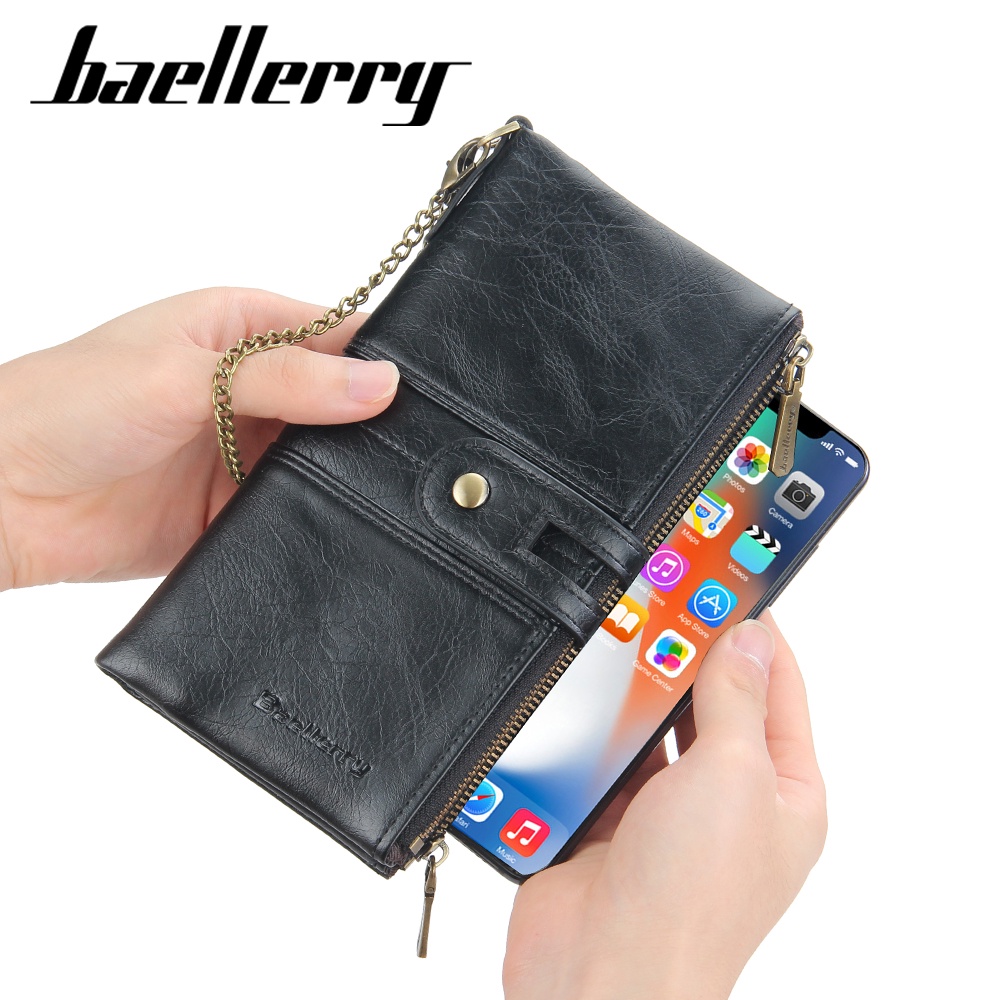 BAELLERRY S3229 Dompet Pria Panjang Bahan Kulit PU Leather Premium WATCHKITE WKOS