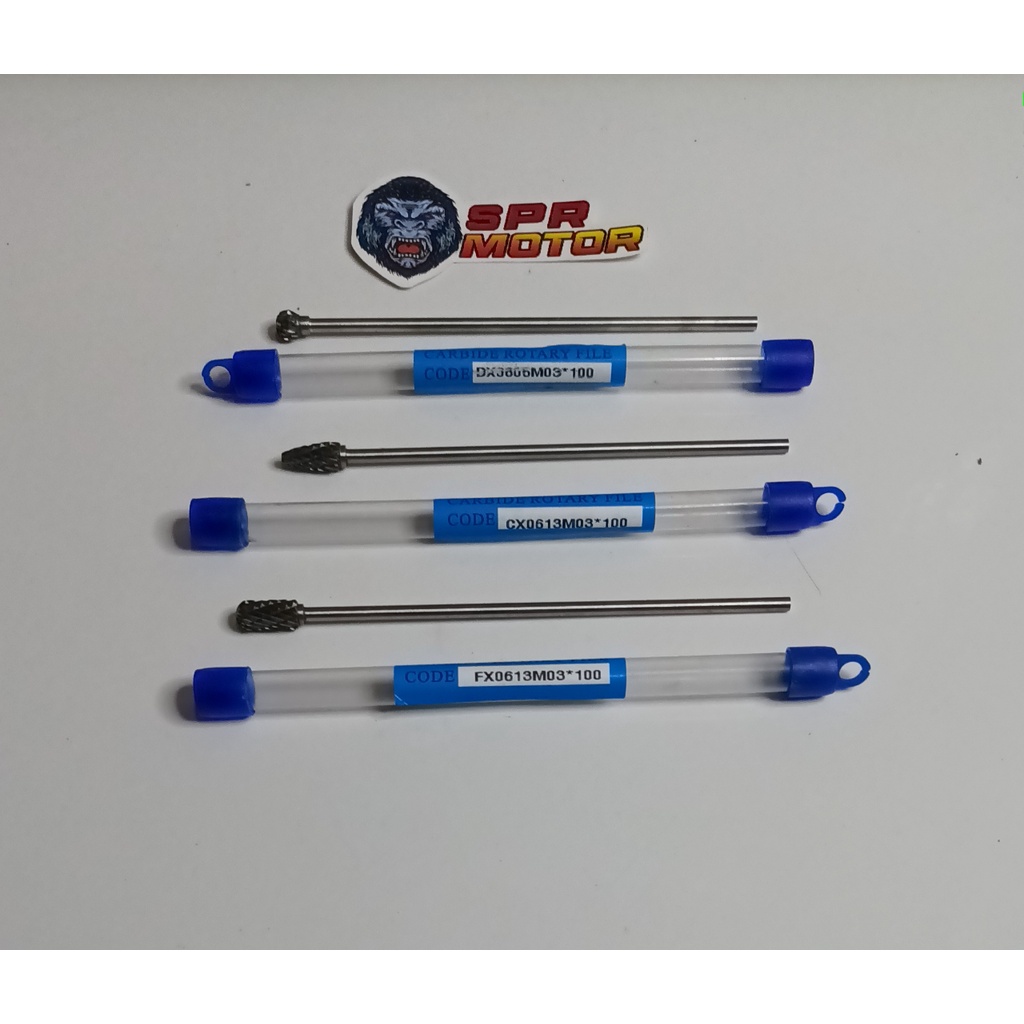 Mata bor tuner batang 3mm panjang 100mm import