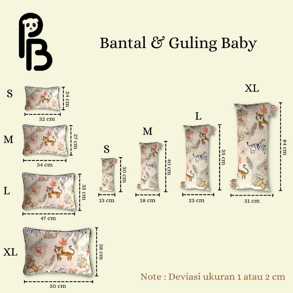 Precious Baby | Sarung Guling Bayi 2 in 1 | Size M | Bisa Pilih Motif | Guling Baby | Baby Bolster | Guling Anak | Guling Kids | Guling Precious Baby