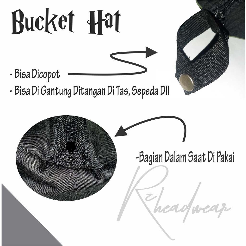 Topi Bucket Wanita Dewasa Bucket hat Pria Topi Gunung Adventure Thrift Mancing &amp; Hiking Bisa Di Lipat