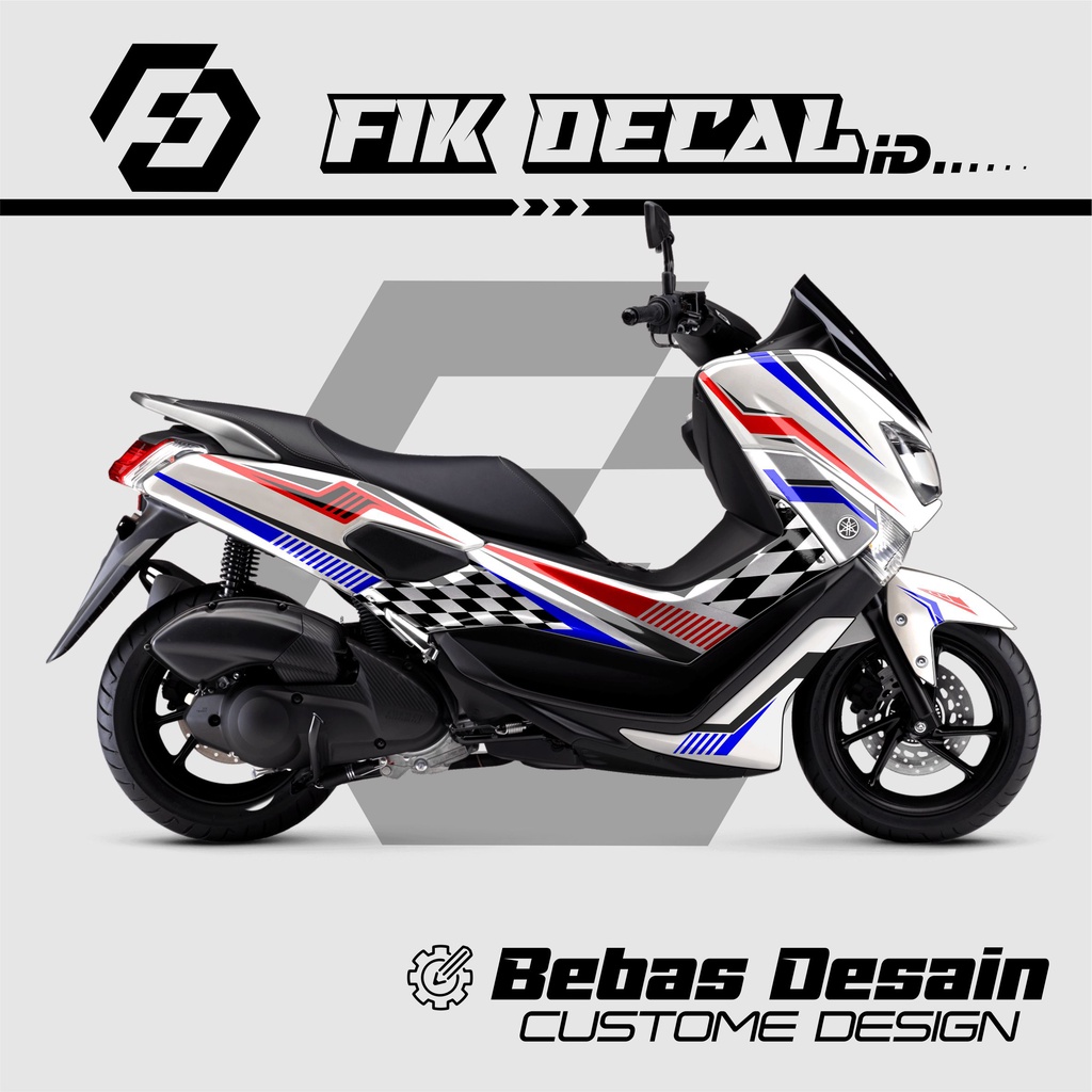 Decal stiker / sticker motor Nmax old / nmax 2022 terbaru FULL BODY PUTIH KEREN