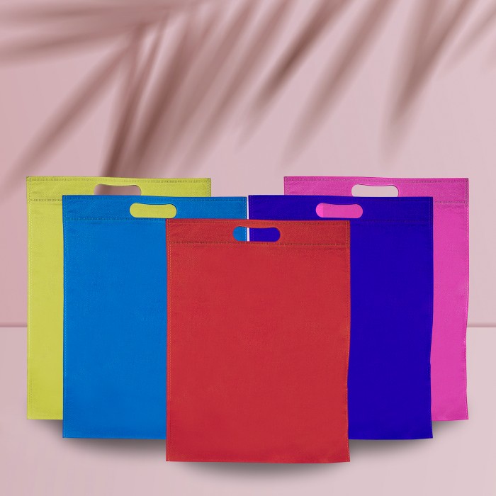 1 Pack 1 Lusin isi 12 Tas Kantong Kantung Kain Goodie Bag Spunbond Sponbond Handle Tali Samping Oval Tas Barang Hadiah Hajatan Souvenir Toko Sepatu Aksessory Non Woven Goodie Bag  Shopping Bag