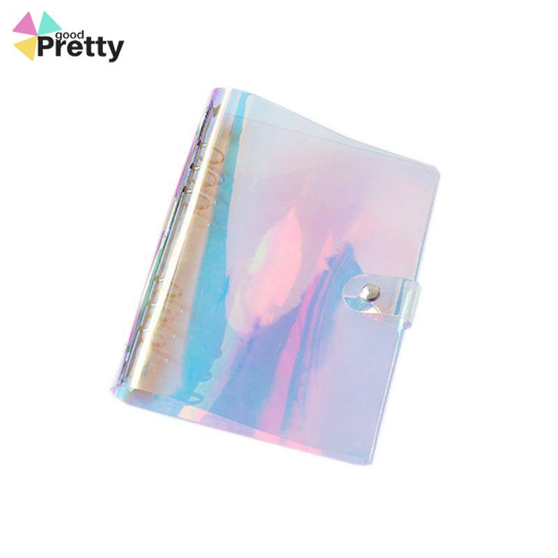 A6/A5 Clear Soft PVC Notebook Binder Cover Planner 6-Ring Loose-Leaf Folder Stationary - PD