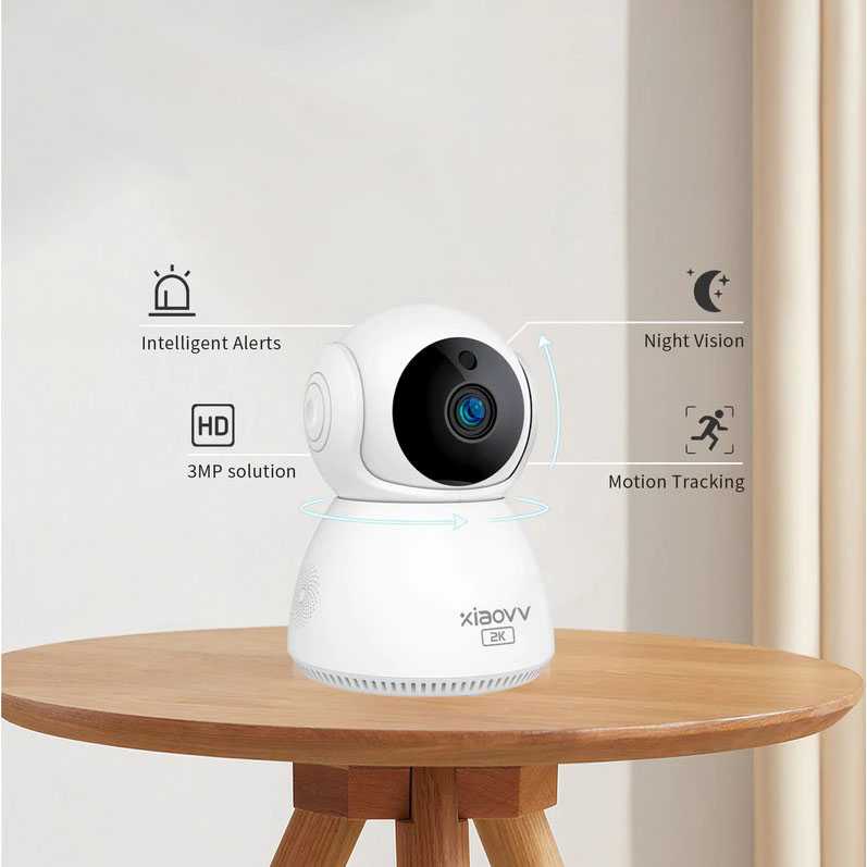 [ COD ] Xiaovv Kamera CCTV WiFi PTZ Smart Camera 2K - XVV-3630S-Q8