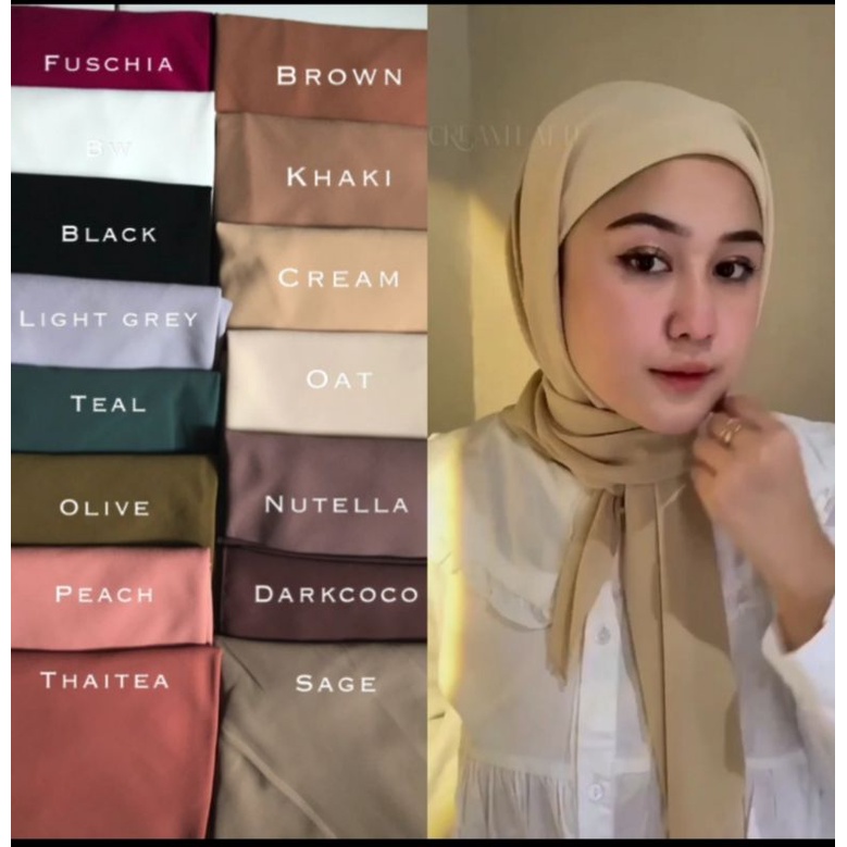 NEW Hijab Malaysia segi 3 tali 2layer